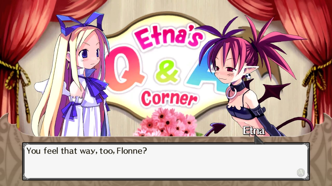 Disgaea PC (PC) Etna Mode Cutscene 20 Etna's Q & A Corner Part 3 YouTube