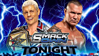 Cody Rhodes vs Randy Orton WWE SmackDown 21st March 2026 WWE2K25 Simulation - FULL MATCH screenshot 1