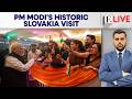 PM Modi Receives Grand Welcome in Slovakia After Macron Meeting in France | Firstpost Live