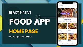 Information React Native Tutorial 2023 | React Native Food App | Home Page Guide