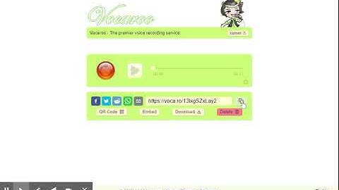 Vocaroo | Online voice recorder