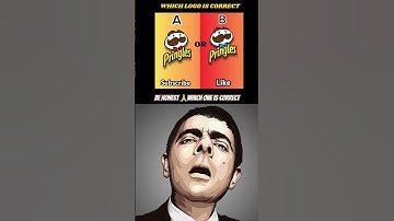 Which Pringles logo is correct? #iqtest #braintest #riddles #pringles #logo #shorts