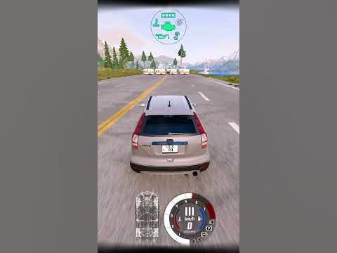 Honda CRV Crashes into Travel Trailer in BeamNG Drive - YouTube