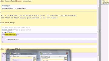 Mr Joyce - Greenfoot Space Scenario - MotherShip class
