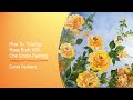 FolkArt One Stroke: Relax and Paint With Donna - Orange Rose Bush | Donna Dewberry 2020