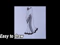 how to draw beautiful girl wearing a saree step by step @FarjanaDrawingAcademy @myart6385 #draw