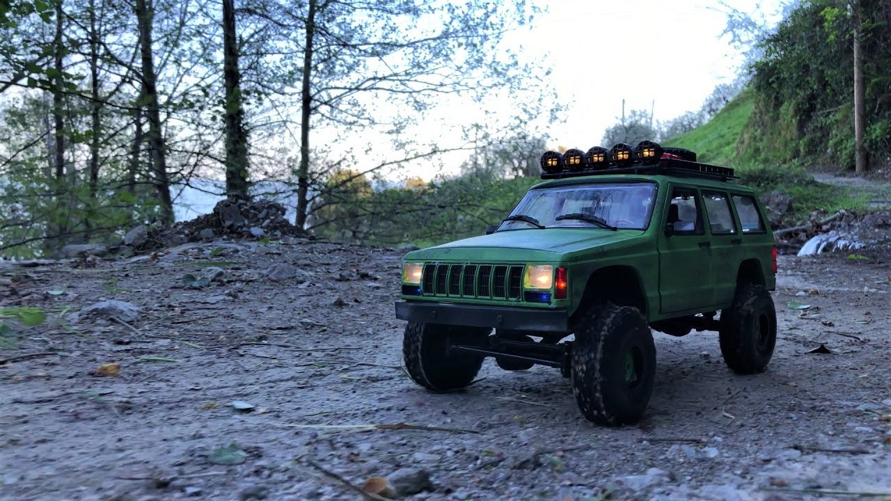 MN78 : 1/12 Scale RC Jeep Cherokee Off-Road Trail - YouTube