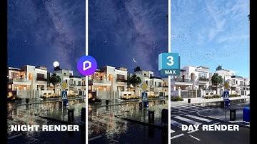 Realistic Night Render Tutorial with D5 Render 2.10 | Milky way & Moon