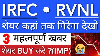 RVNL SHARE LATEST NEWS 🔴 IRFC SHARE NEWS TODAY • RVNL PRICE ANALYSIS • STOCK MARKET INDIA