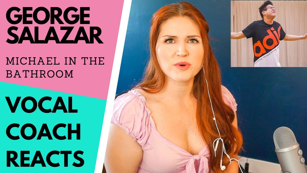 Vocal coach reacts to GEORGE SALAZAR singing "Michael in the Bathroom" from BE MORE CHILL