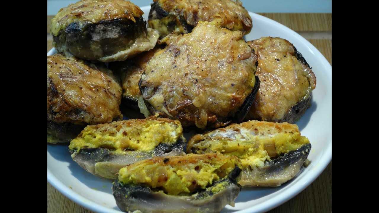 Фаршированные грибы с сыром, богатый вегетарианский вкус - SUB - Yami Yami