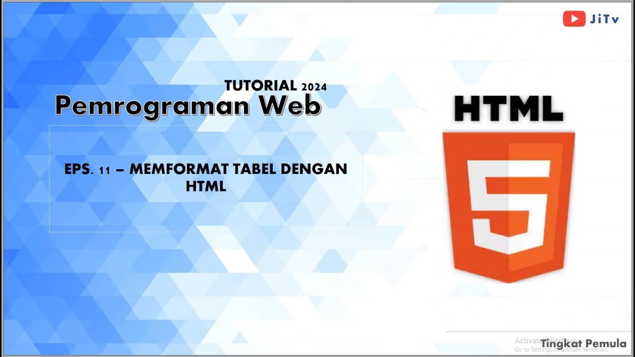 HTML#11-Memformat Tabel dengan HTML - YouTube