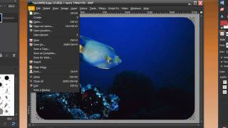 Rounded corners in GIMP (spoken version)