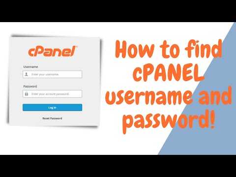 how to find cpanel username and password | How to find Cpanel login details | How To Access cPanel