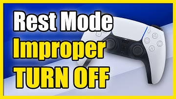 How to FIX PS5 Rest Mode Turned Off Improperly (Fast Tutorial)