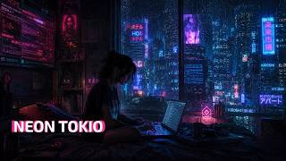 Cyberpunk Music for Coding — Neon Rain Tokyo