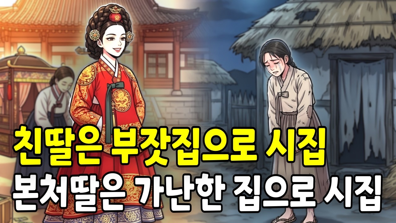친딸은 부잣집으로 시집보내고 본처딸은 가난한 집으로 시집보낸 계모, 예상치 못한 반전 결말 | 야담·민담·전설·설화·옛날이야기·오디오북