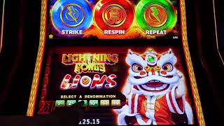 LIGHTNING GONGS Average Joe's NEW GAME with Bonus Wins &amp; Hold n spins #casino #slot #gamble 