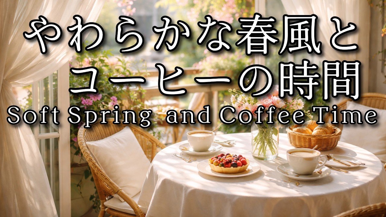 【カフェBGM】やわらかな春風とコーヒーの時間 | 【Cafe BGM】Soft Spring Breeze and Coffee Time