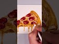 Drawing a Pizza With a Pencil #drawing #coloring