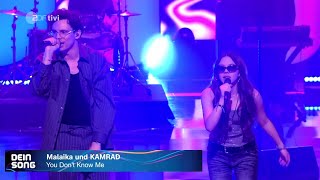 Video thumbnail of "Malaika Wainwright & KAMRAD - You Don't Know Me - Dein Song 2024 Finals"