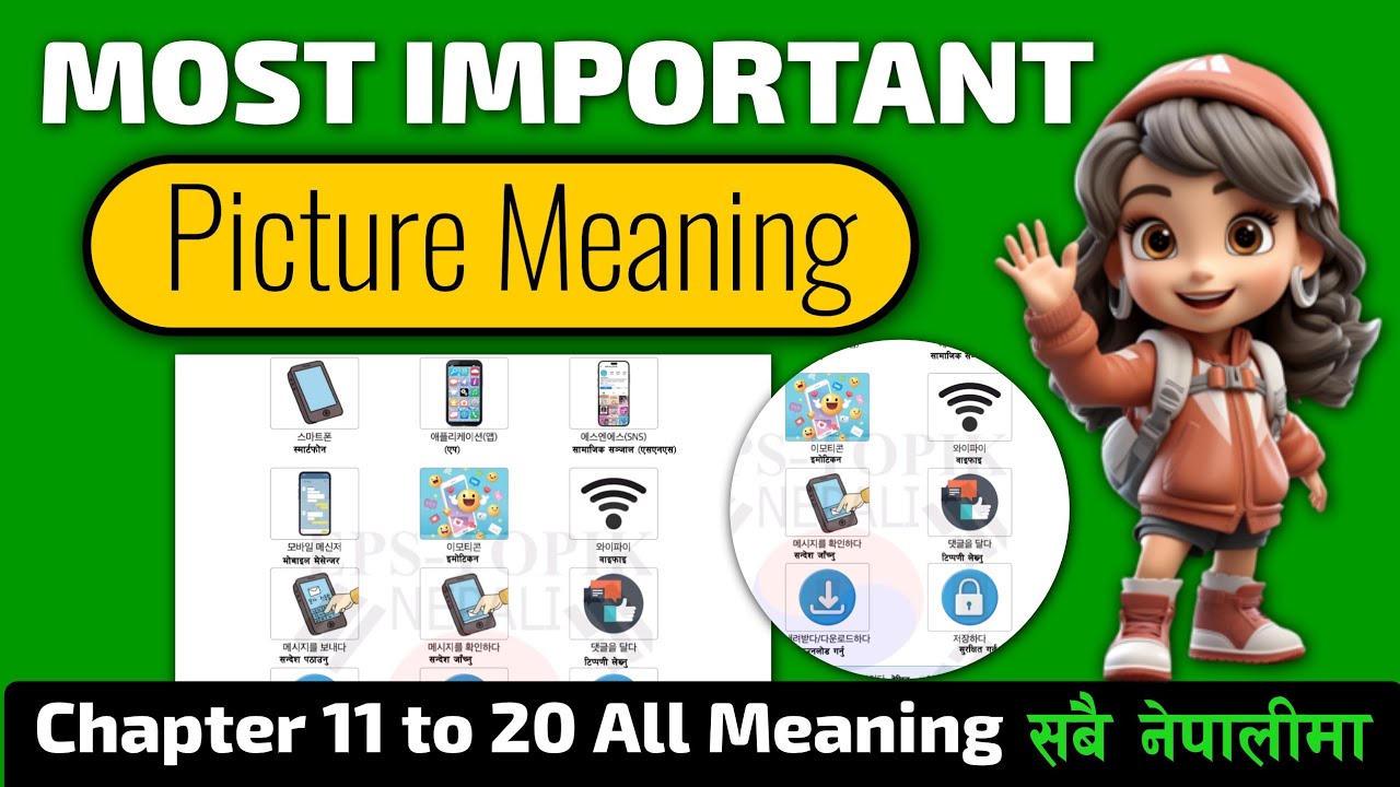 eps new book all picture meaning 11 to 20 |eps new book 2025 all picture meaning | eps topik meaning