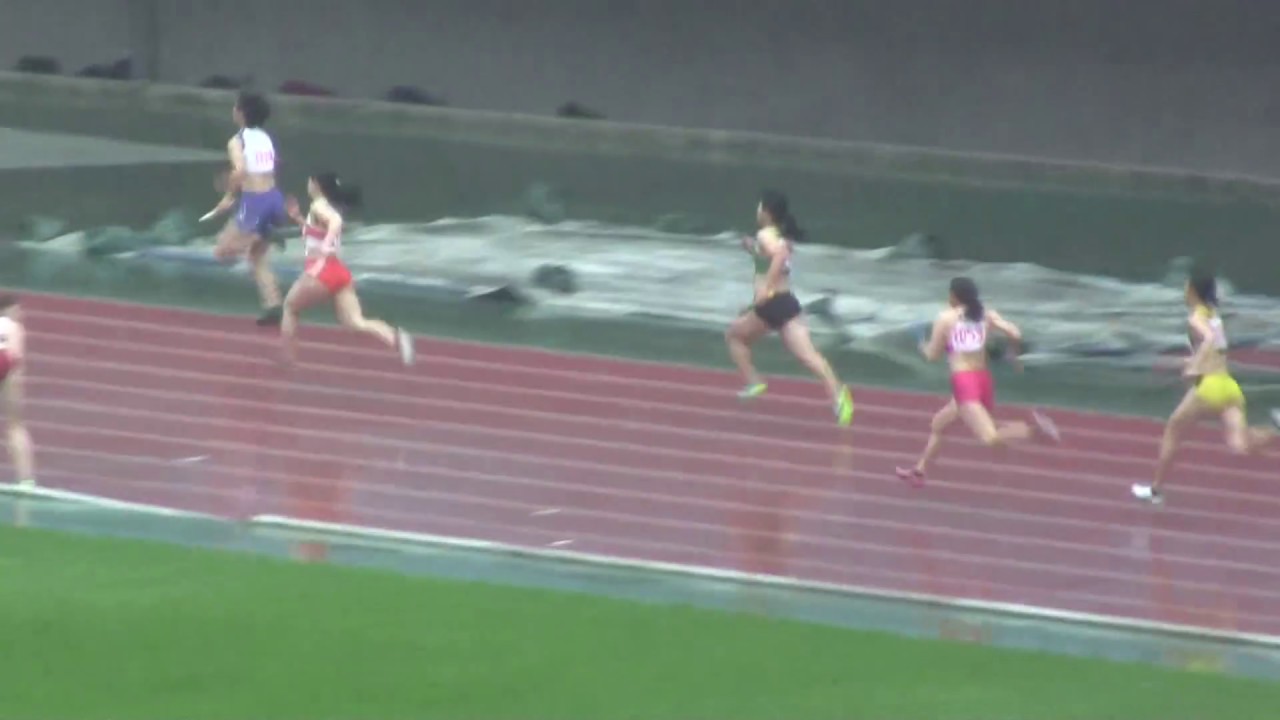 17東北インカレ 女子4x100mリレー決勝 福島大学 Youtube