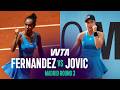 Leylah Fernandez vs. Iva Jovic | 2026 Madrid Round 3 | WTA Match Highlights