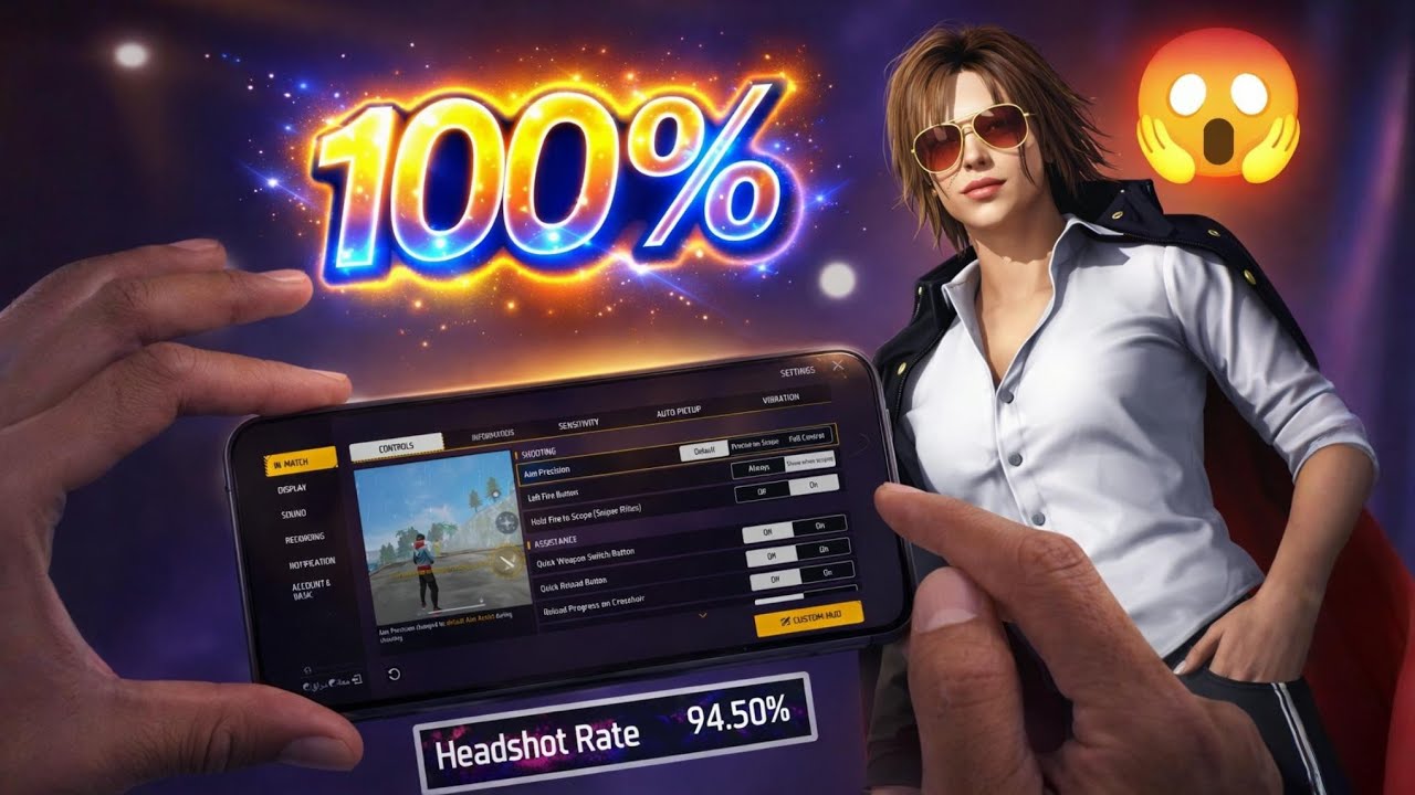 🔥 Best Sensitivity Settings in Free Fire 2026 | 100% Headshot Accuracy + Zero Recoil