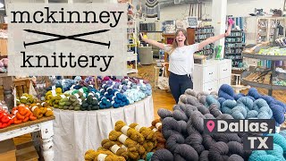 HUGE Yarn Store in 100YearOld Building  McKinney Knittery in Dallas, Texas #unitedskeinsofamerica