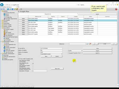 DGOffice.net and E-Freight