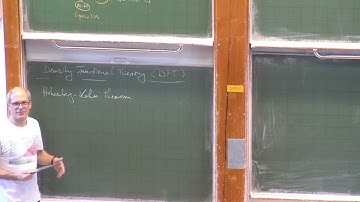 16.01.2025: ML in orbital-free density functional theory (Part 1)