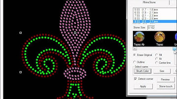 WinPCSIGN 2012 - Convert shape & text into rhinestones pattern