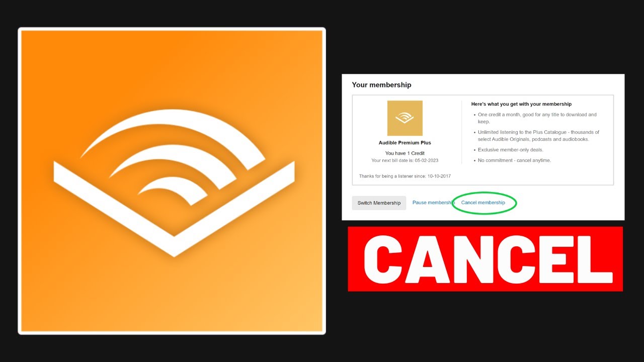 How to Cancel Audible Membership 2024 || Android, iPhone and PC - YouTube