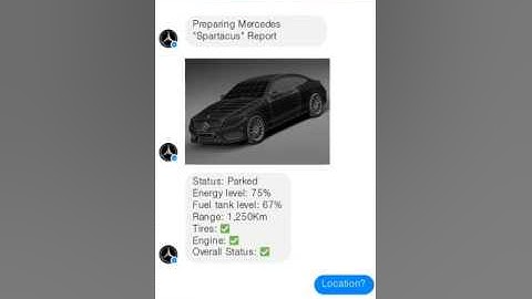 Mercedes Car AI Bot Demo Mockup