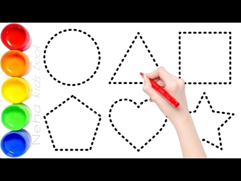 Learn New Shapes drawing,Colors for kids|Toddler Learning videos,2d shapessong,preschool learning,24