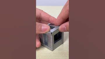 📦 3D Cube with JUST STAPLES! (No Glue, No Tape, No Nails!) ✨ #diy #tutorial  #foryou #handmade