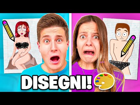 NINNA E MATTI DISEGNANO QUELLO CHE MANCA PER VINCERE!!✏️ DOP 4 *Draw One Part*
