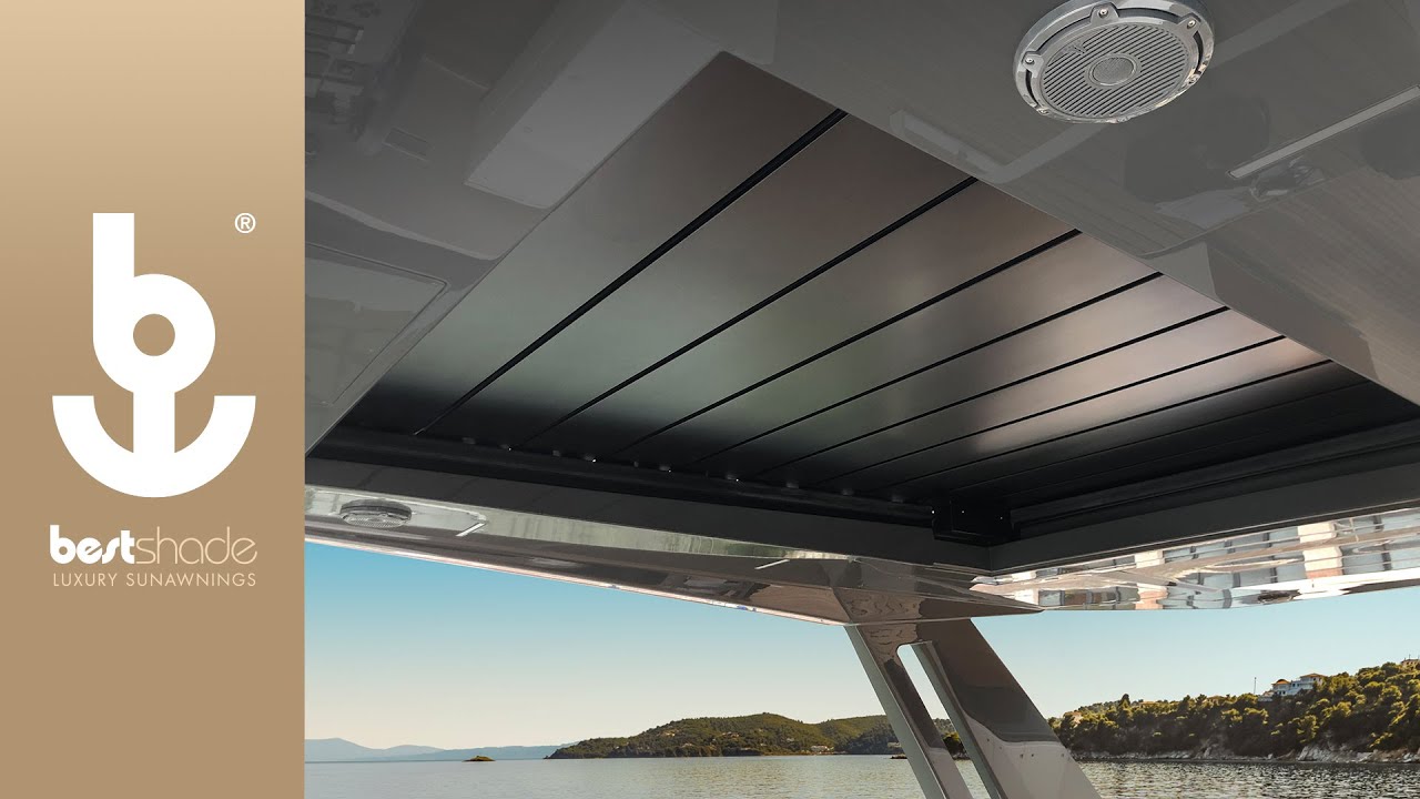 Automatic Hard Top with adjustable slats for yacht and boat - Tetto scorrevole - Besenzoni BestShade
