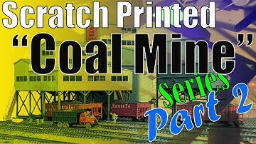 Model Railroad Structure Build Series - Scratch Printed Coal Mine - Main Building - Part 2 - Tinker