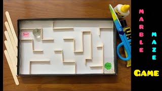Marble Maze Game DIY from Shoe Box | Find your way with ‘Daily Art’