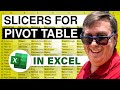 Excel - Add Slicers to Filter a Pivot Table - Episode 2009