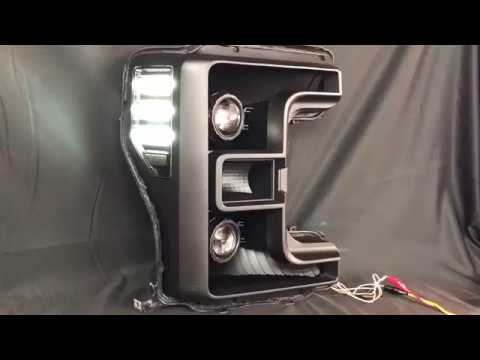 2017-2018 Ford F-250 F-350 Bi-LED Led Projector Headlights ...