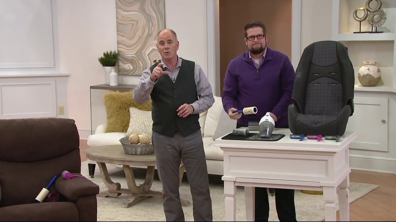 4piece QuickStick Pet Hair & Lint Remover Set by Campanelli on QVC YouTube