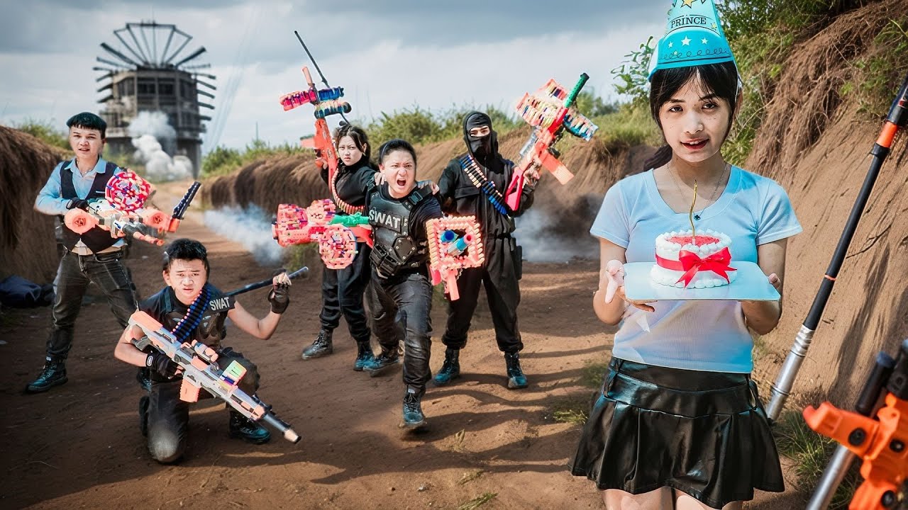 Nerf Guns War : S.W.A.T Nerf Guns Battle Vs. Villain Army Who will Conquer The Arena?