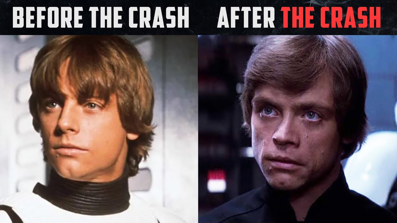 This is why Luke's face changed after «A NEW HOPE» (Terrible crash