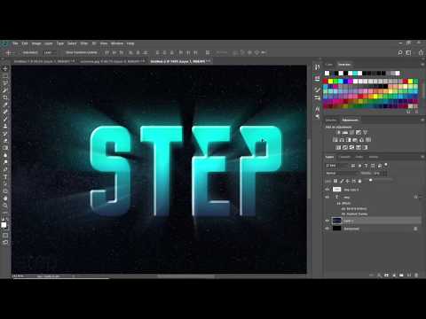 Photoshop tutorial: how to light effect for text