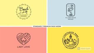 I will design 2 modern minimalist logo free vector files