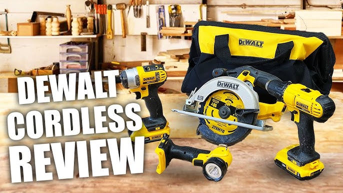 DEWALT DCK477D2 20V MAX Cordless Drill/Driver, Impact Driver, Circular Saw  & Work Light Combo Kit