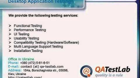 Desktop Application Testing